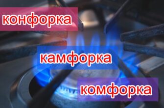 Конфорка или камфорка как правильно